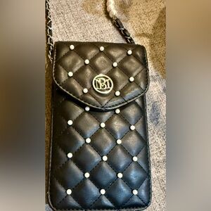 Badgley Mischka Black Quilted Shoulder Bag